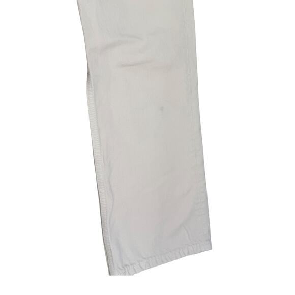 Redone Jeans 70s Crop Boot Size 30 Cream Denim High Rise - Picture 6 of 9